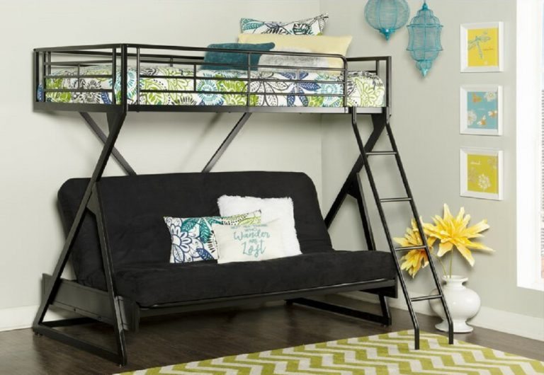 Best Futon Bunk Bed Petrey By Zoomie Kids 768x530 