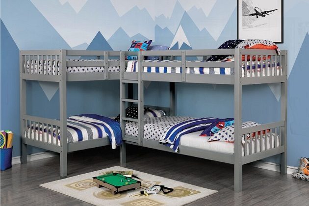 Willi Quadruple Twin over Twin Bed, by Mack & Milo