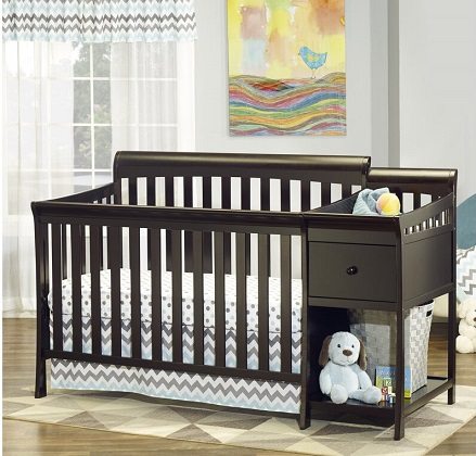 Florence 4-in-1 Convertible Crib and Changer, by Sorelle