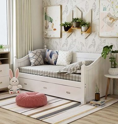 Furniture of America Hove Solid Wood Cottage Twin-size Daybed with Trundle