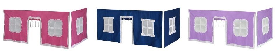 Max & Lily Loft Bed Tent Pink, Blue and Purple