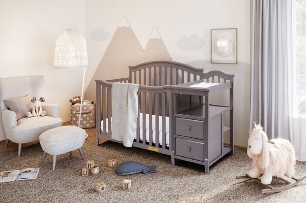 best crib and changing table brompton by harriet bee
